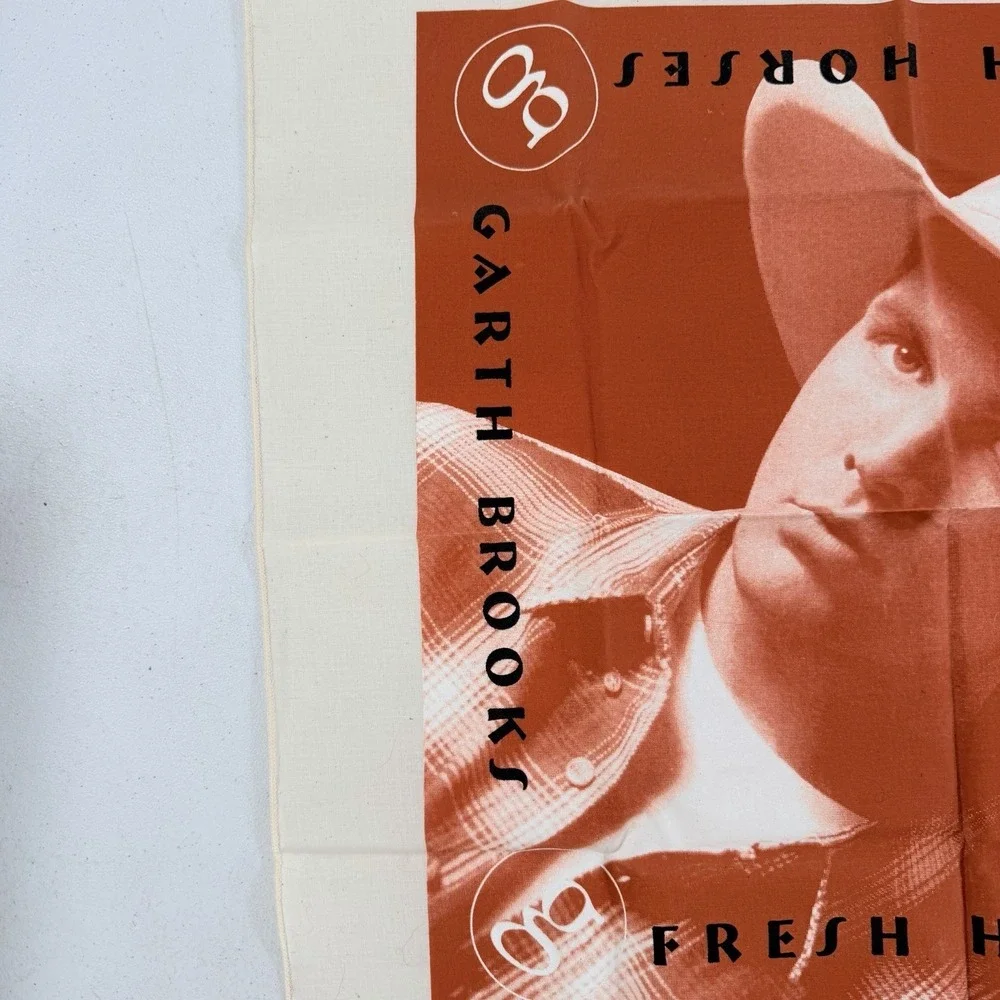 Vintage Garth Brooks Fresh Horses Country Music Bandana Scarf 22
